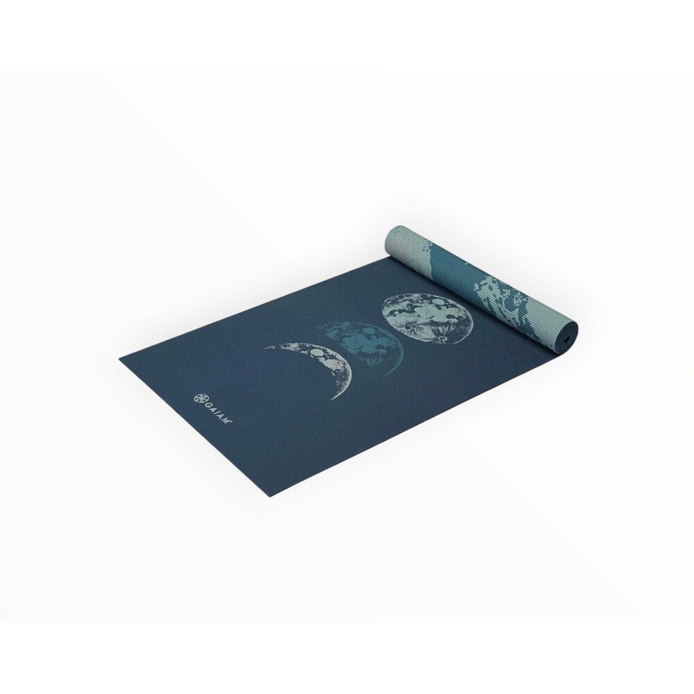 NEW Gaiam Premium Yoga Mat - Blue Moon Celestial
